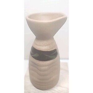 Vintage Japanese Sake Pitcher Stoneware Otagiri Bottle Hand Painted